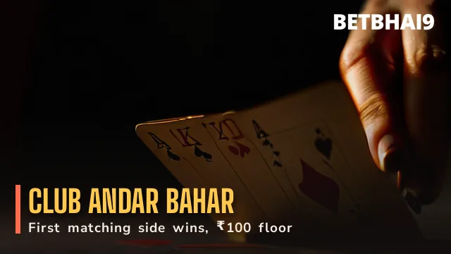 Betbhai9 Club dealer placing a card on the andar row of a dark felt layout