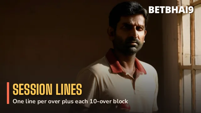 Fast bowler releasing the ball at the crease for Betbhai9 Live session lines